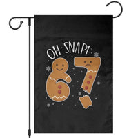 Oh Snap 67 Gingerbread Meme Garden Flag Broken Cookie Six Seven Holiday Gag Christmas Vibes - Wonder Print Shop