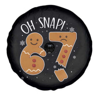 Oh Snap 67 Gingerbread Meme Spare Tire Cover Broken Cookie Six Seven Holiday Gag Christmas Vibes - Wonder Print Shop