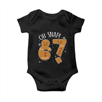 Oh Snap 67 Gingerbread Meme Baby Onesie Broken Cookie Six Seven Holiday Gag Christmas Vibes - Wonder Print Shop