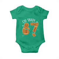 Oh Snap 67 Gingerbread Meme Baby Onesie Broken Cookie Six Seven Holiday Gag Christmas Vibes - Wonder Print Shop