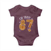 Oh Snap 67 Gingerbread Meme Baby Onesie Broken Cookie Six Seven Holiday Gag Christmas Vibes - Wonder Print Shop