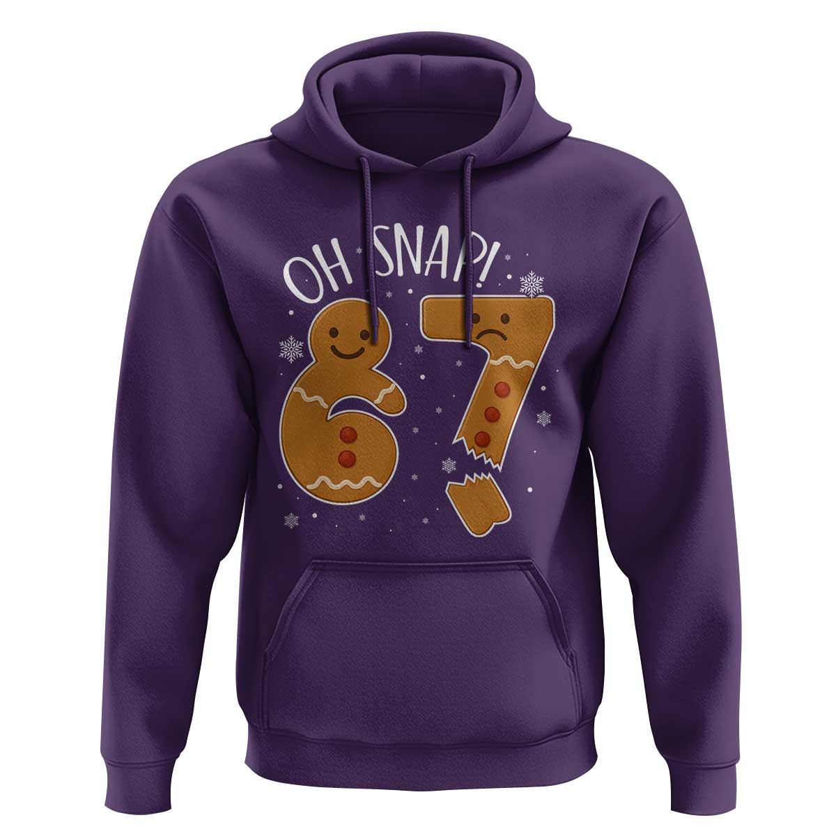 Oh Snap 67 Gingerbread Meme Hoodie Broken Cookie Six Seven Holiday Gag Christmas Vibes - Wonder Print Shop