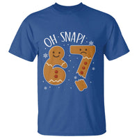 Oh Snap 67 Gingerbread Meme T Shirt Broken Cookie Six Seven Holiday Gag Christmas Vibes - Wonder Print Shop