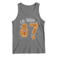 Oh Snap 67 Gingerbread Meme Tank Top Broken Cookie Six Seven Holiday Gag Christmas Vibes - Wonder Print Shop