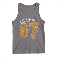 Oh Snap 67 Gingerbread Meme Tank Top Broken Cookie Six Seven Holiday Gag Christmas Vibes - Wonder Print Shop