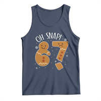 Oh Snap 67 Gingerbread Meme Tank Top Broken Cookie Six Seven Holiday Gag Christmas Vibes - Wonder Print Shop