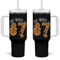 Oh Snap 67 Gingerbread Meme Tumbler With Handle Broken Cookie Six Seven Holiday Gag Christmas Vibes - Wonder Print Shop