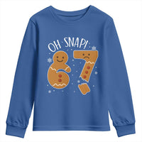 Oh Snap 67 Gingerbread Meme Youth Sweatshirt Broken Cookie Six Seven Holiday Gag Christmas Vibes - Wonder Print Shop