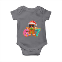 Funny 67 Meme Gingerbread Donut Baby Onesie Cool Christmas Cookie Six Seven Santa Hat Sprinkles - Wonder Print Shop