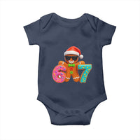 Funny 67 Meme Gingerbread Donut Baby Onesie Cool Christmas Cookie Six Seven Santa Hat Sprinkles - Wonder Print Shop