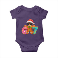 Funny 67 Meme Gingerbread Donut Baby Onesie Cool Christmas Cookie Six Seven Santa Hat Sprinkles - Wonder Print Shop