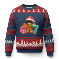 Funny 67 Meme Gingerbread Donut Ugly Christmas Sweater Cool Xmas Cookie Six Seven Santa Hat Sprinkles - Wonder Print Shop