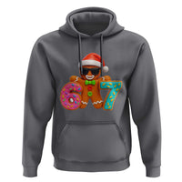 Funny 67 Meme Gingerbread Donut Hoodie Cool Christmas Cookie Six Seven Santa Hat Sprinkles - Wonder Print Shop