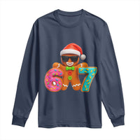 Funny 67 Meme Gingerbread Donut Long Sleeve Shirt Cool Christmas Cookie Six Seven Santa Hat Sprinkles - Wonder Print Shop