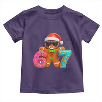 Funny 67 Meme Gingerbread Donut Toddler T Shirt Cool Christmas Cookie Six Seven Santa Hat Sprinkles - Wonder Print Shop