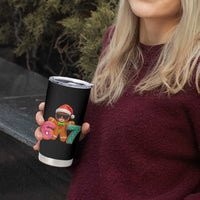 Funny 67 Meme Gingerbread Donut Tumbler Cup Cool Christmas Cookie Six Seven Santa Hat Sprinkles - Wonder Print Shop