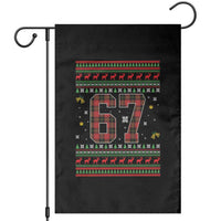 67 Christmas Red Plaid Garden Flag Funny Six Seven Meme Holiday Vibes Graphic - Wonder Print Shop