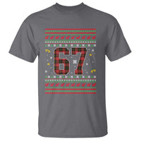 67 Christmas Red Plaid T Shirt Funny Six Seven Meme Holiday Vibes Graphic - Wonder Print Shop