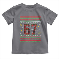 67 Christmas Red Plaid Toddler T Shirt Funny Six Seven Meme Holiday Vibes Graphic - Wonder Print Shop