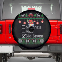 Funny 67 Christmas Checklist Spare Tire Cover Naughty Nice Six Seven Meme Holiday - Wonder Print Shop