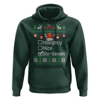 Funny 67 Christmas Checklist Hoodie Naughty Nice Six Seven Meme Holiday - Wonder Print Shop