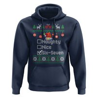 Funny 67 Christmas Checklist Hoodie Naughty Nice Six Seven Meme Holiday - Wonder Print Shop