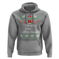 Funny 67 Christmas Checklist Hoodie Naughty Nice Six Seven Meme Holiday - Wonder Print Shop