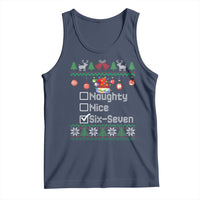 Funny 67 Christmas Checklist Tank Top Naughty Nice Six Seven Meme Holiday - Wonder Print Shop