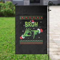 Christmas Bruh 67 Green Hands Meme Garden Flag Funny Six Seven Meme Holiday Ugly Sweater - Wonder Print Shop