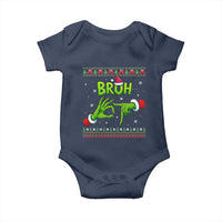 Christmas Bruh 67 Green Hands Meme Baby Onesie Funny Six Seven Meme Holiday Ugly Sweater - Wonder Print Shop