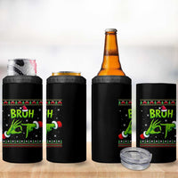 Christmas Bruh 67 Green Hands Meme 4 in 1 Can Cooler Tumbler Funny Six Seven Meme Holiday Ugly Sweater - Wonder Print Shop