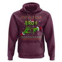Christmas Bruh 67 Green Hands Meme Hoodie Funny Six Seven Meme Holiday Ugly Sweater - Wonder Print Shop
