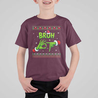 Christmas Bruh 67 Green Hands Meme T Shirt For Kid Funny Six Seven Meme Holiday Ugly Sweater - Wonder Print Shop