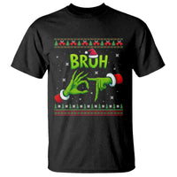Christmas Bruh 67 Green Hands Meme T Shirt Funny Six Seven Meme Holiday Ugly Sweater - Wonder Print Shop