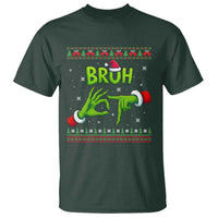 Christmas Bruh 67 Green Hands Meme T Shirt Funny Six Seven Meme Holiday Ugly Sweater - Wonder Print Shop