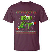 Christmas Bruh 67 Green Hands Meme T Shirt Funny Six Seven Meme Holiday Ugly Sweater - Wonder Print Shop
