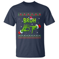 Christmas Bruh 67 Green Hands Meme T Shirt Funny Six Seven Meme Holiday Ugly Sweater - Wonder Print Shop