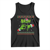 Christmas Bruh 67 Green Hands Meme Tank Top Funny Six Seven Meme Holiday Ugly Sweater - Wonder Print Shop
