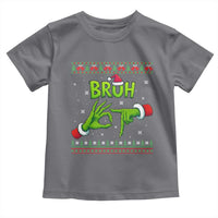Christmas Bruh 67 Green Hands Meme Toddler T Shirt Funny Six Seven Meme Holiday Ugly Sweater - Wonder Print Shop