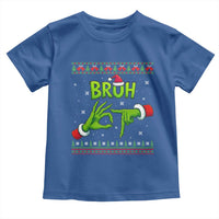 Christmas Bruh 67 Green Hands Meme Toddler T Shirt Funny Six Seven Meme Holiday Ugly Sweater - Wonder Print Shop
