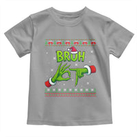 Christmas Bruh 67 Green Hands Meme Toddler T Shirt Funny Six Seven Meme Holiday Ugly Sweater - Wonder Print Shop