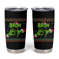 Christmas Bruh 67 Green Hands Meme Tumbler Cup Funny Six Seven Meme Holiday Ugly Sweater - Wonder Print Shop