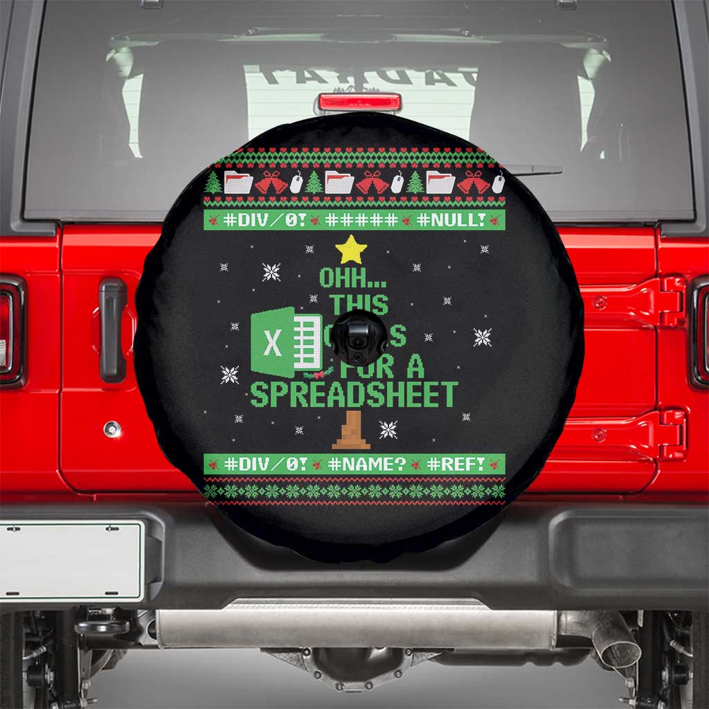 Funny Excel Christmas Tree Spare Tire Cover This Calls for a Spreadsheet Xmas DIV0 Errors - Wonder Print Shop