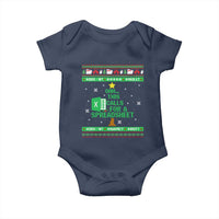 Funny Excel Christmas Tree Baby Onesie This Calls for a Spreadsheet Xmas DIV0 Errors - Wonder Print Shop
