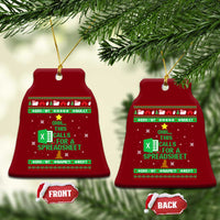 Funny Excel Christmas Tree Ceramic Ornament This Calls for a Spreadsheet Xmas DIV0 Errors - Wonder Print Shop
