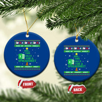 Funny Excel Christmas Tree Ceramic Ornament This Calls for a Spreadsheet Xmas DIV0 Errors - Wonder Print Shop