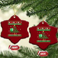 Funny Excel Christmas Tree Ceramic Ornament This Calls for a Spreadsheet Xmas DIV0 Errors - Wonder Print Shop