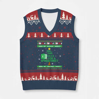 Funny Excel Xmas Tree V-Neck Knit Sweater Vest This Calls for a Spreadsheet Xmas DIV0 Errors - Wonder Print Shop