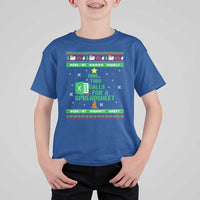 Funny Excel Christmas Tree T Shirt For Kid This Calls for a Spreadsheet Xmas DIV0 Errors - Wonder Print Shop