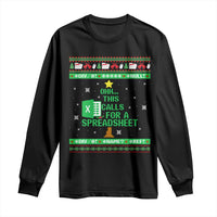 Funny Excel Christmas Tree Long Sleeve Shirt This Calls for a Spreadsheet Xmas DIV0 Errors - Wonder Print Shop